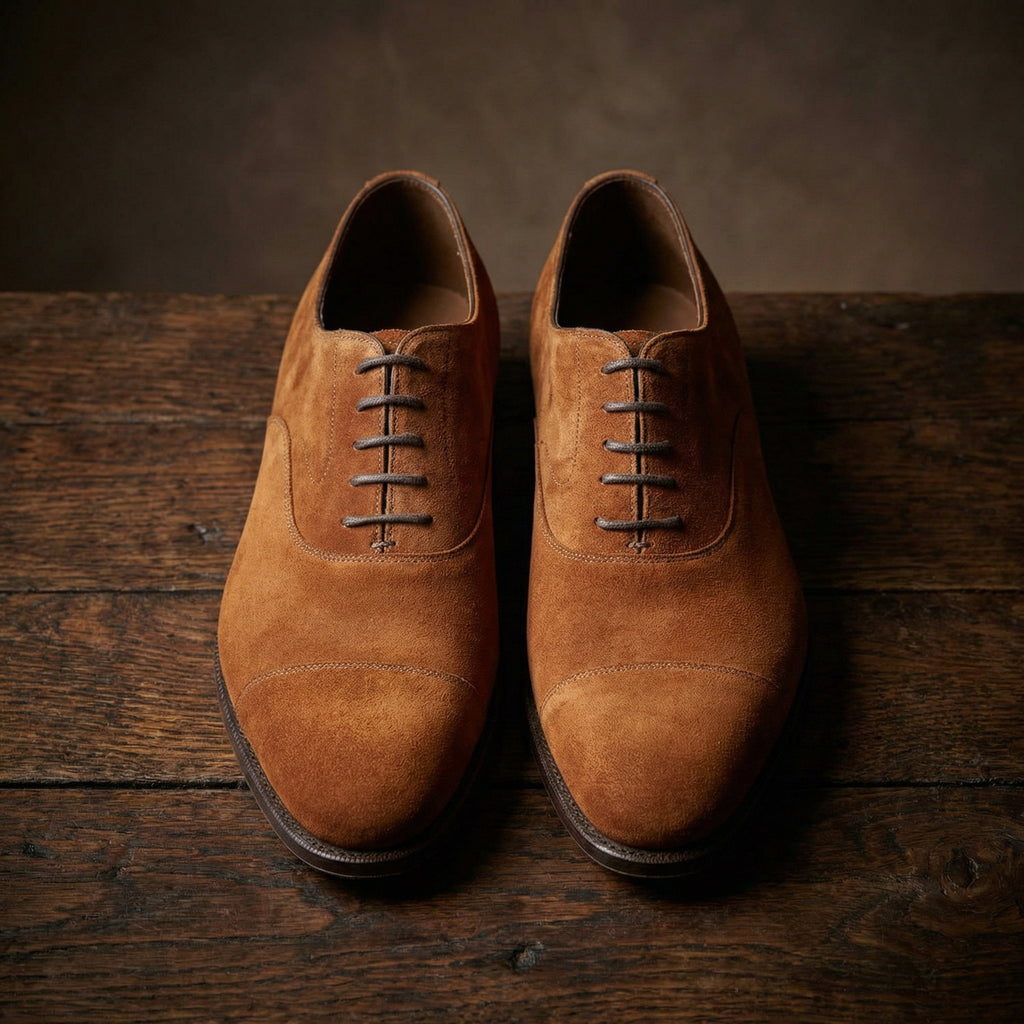 Height Increasing Tan Suede Ruxley Oxfords