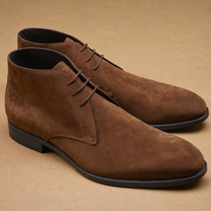 Brown Suede Leather Gabrovo Chukka Lace Up Boots