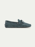Petrol Blue Suede Ophelia Driving Loafers