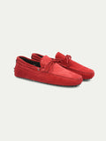 Bright Red Suede Ophelia Driving Loafers 