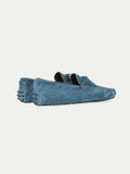 Sea Blue Suede Ophelia Driving Loafers