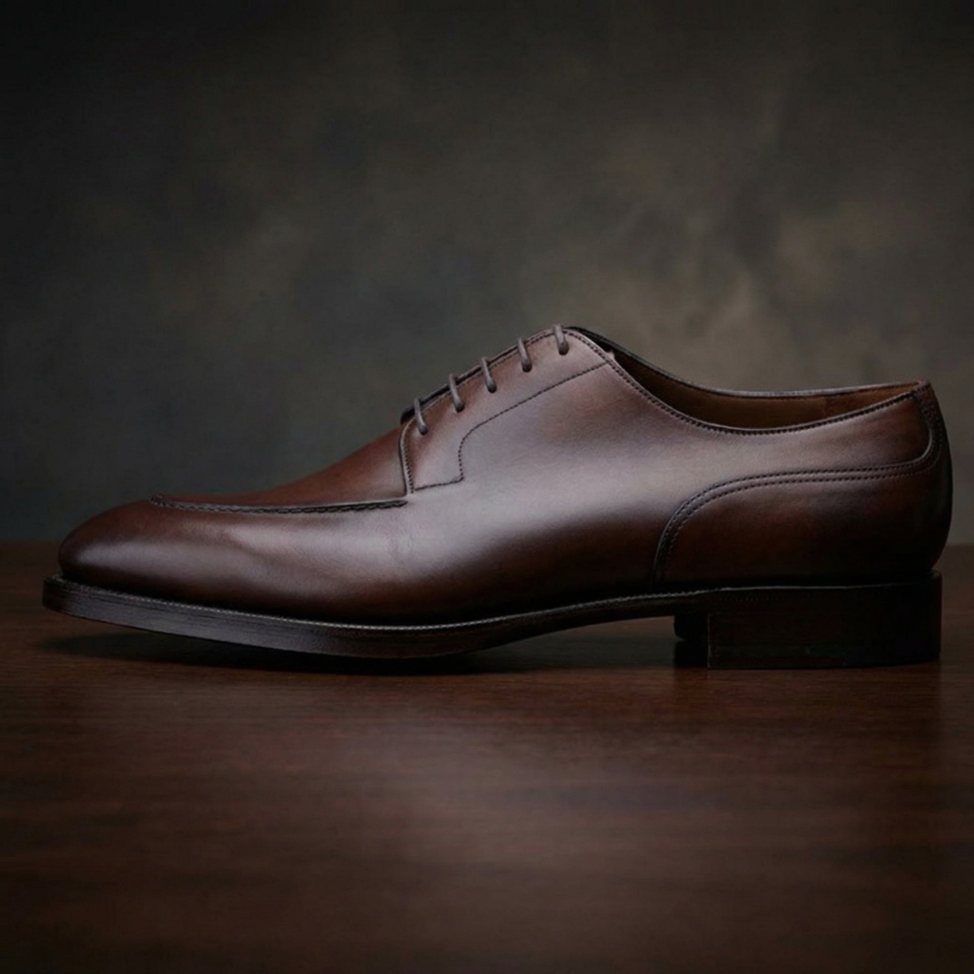 Brown Leather Hamlet Derby Shoes