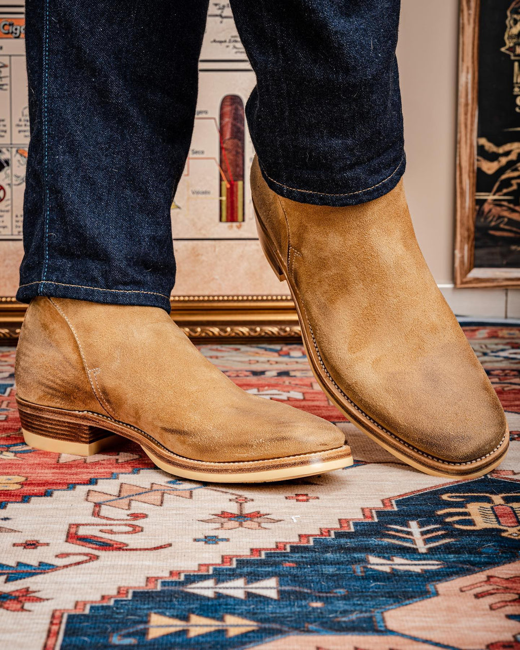 Tan Nubuck Leather Soraya Jodhpur Boots