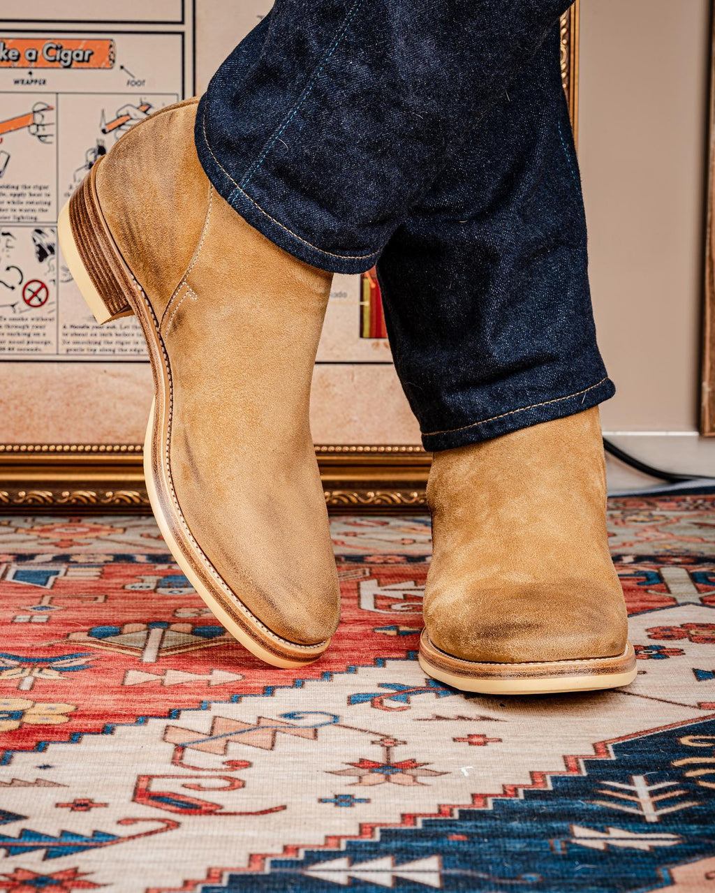 Tan Nubuck Leather Soraya Jodhpur Boots
