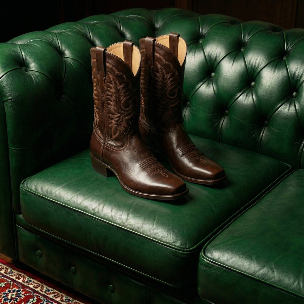 Brown Leather Lucente Cowboy Boot
