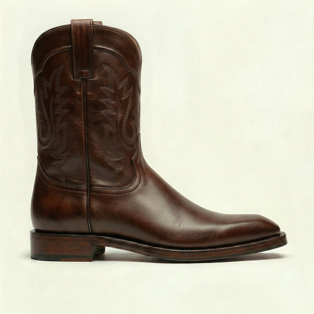 Brown Leather Lucente Cowboy Boot