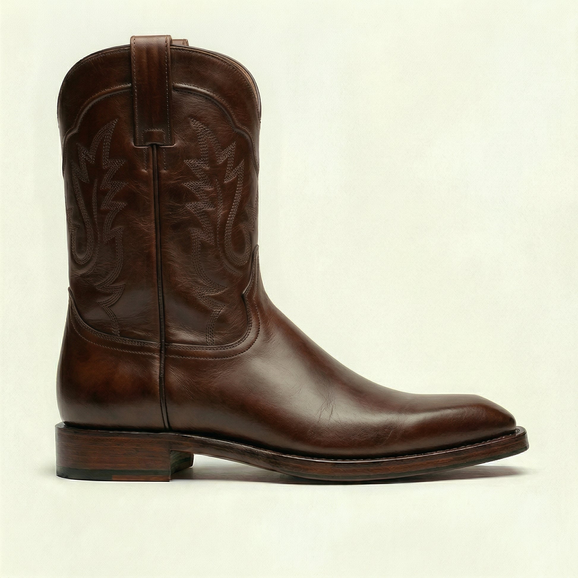 Brown Leather Lucente Cowboy Boot