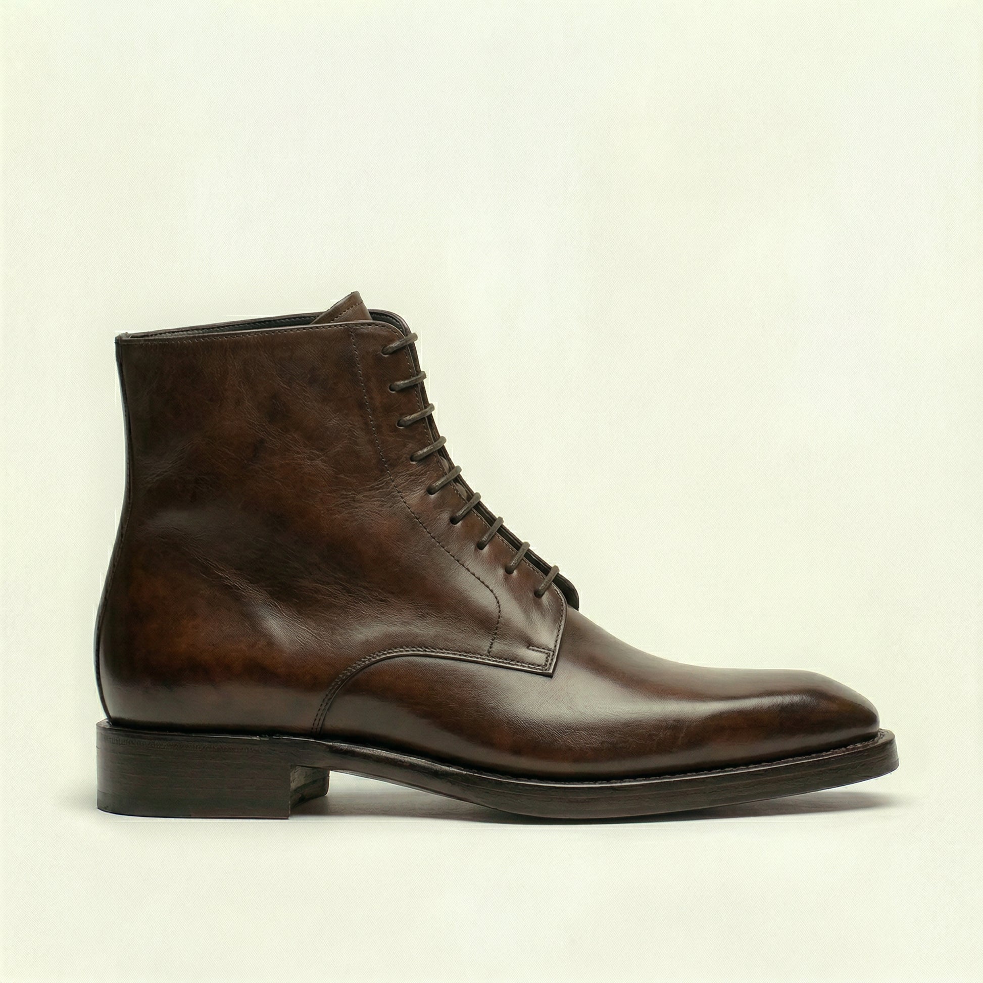 Brown Leather Lucente Derby Boot