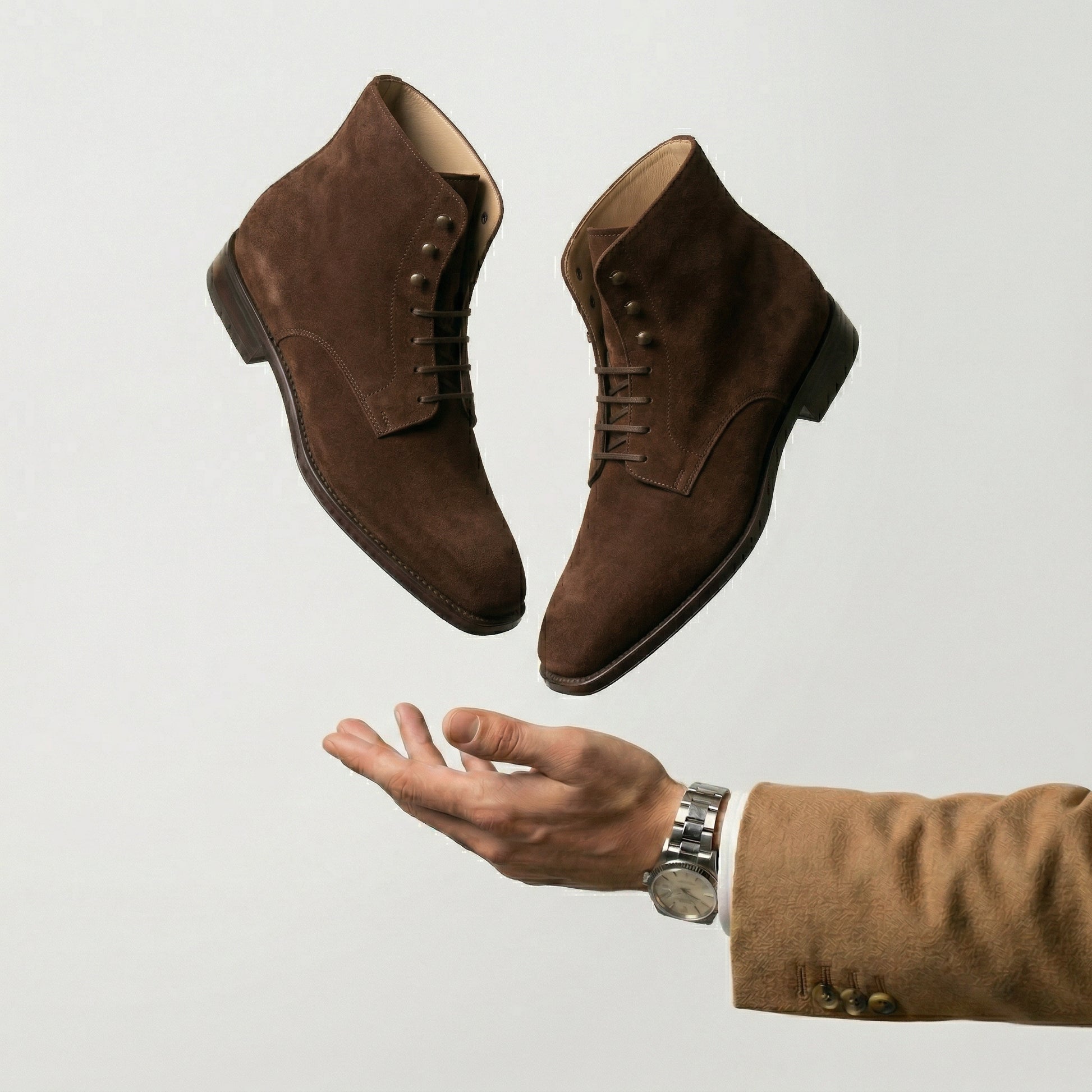 Brown Suede Lucente Derby Boot