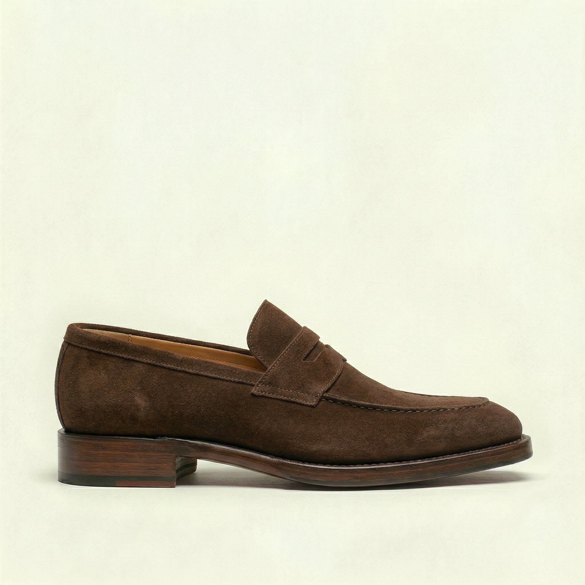 Brown Suede Lucente Penny Loafer Shoes