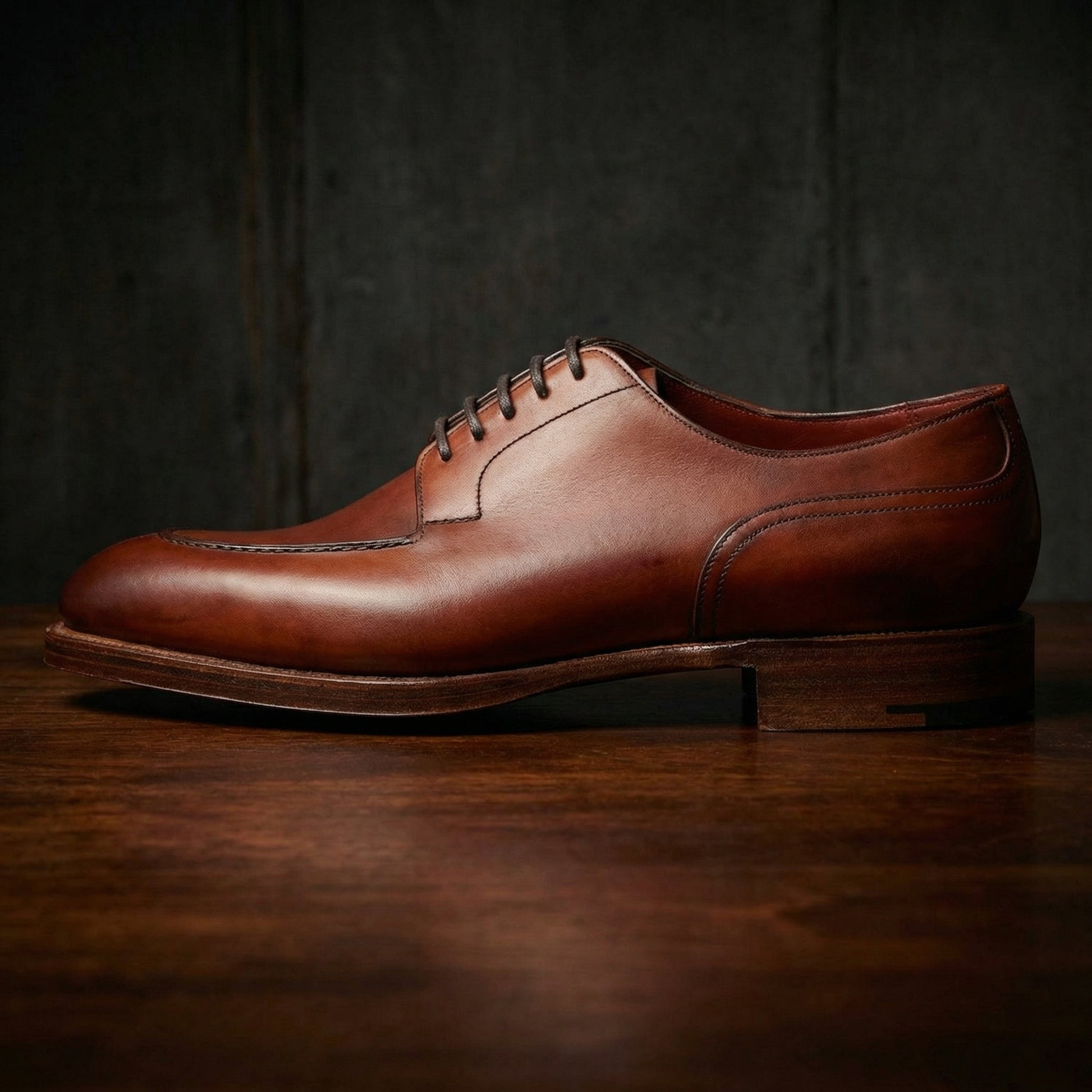 Fire Tan Leather Hamlet Derby Shoes