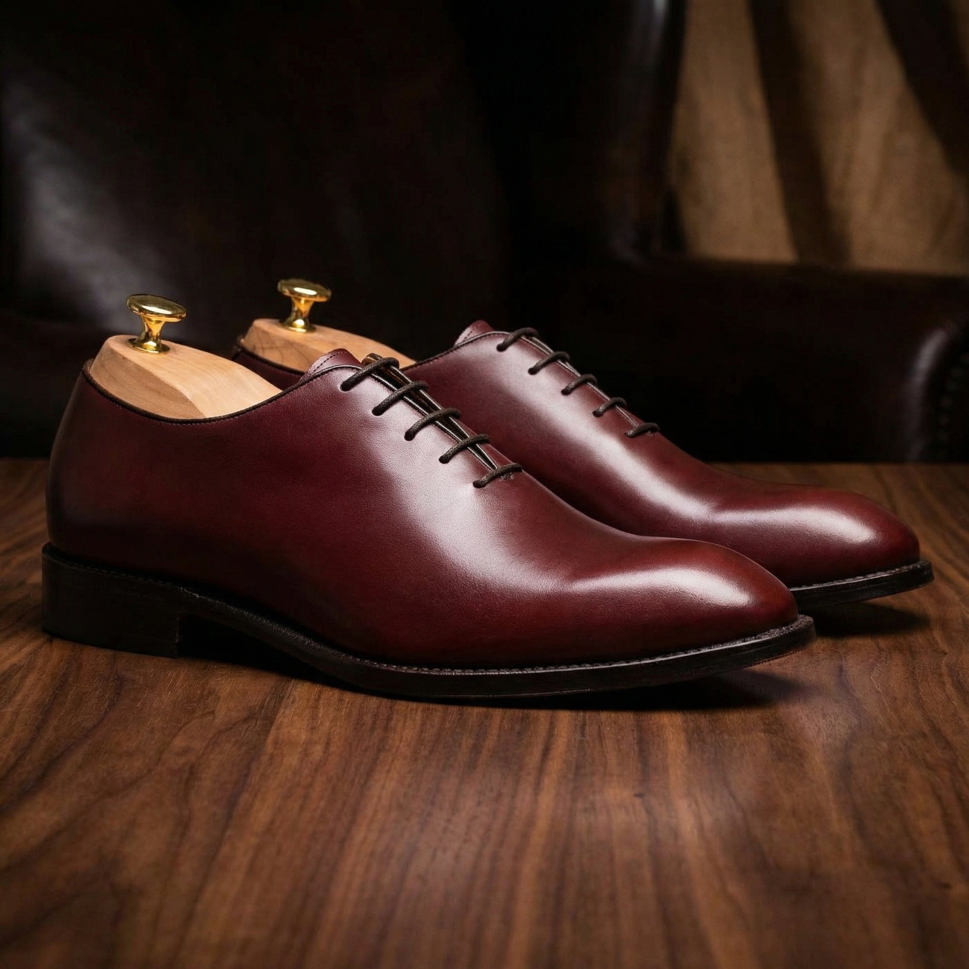 Luxury Edition - Artisian Made Cherry Brown Italian Leather Drayton On Costoso Italiano Luxury Edition - Artisian Made Cherry Brown Italian Leather Drayton On Costoso Italiano