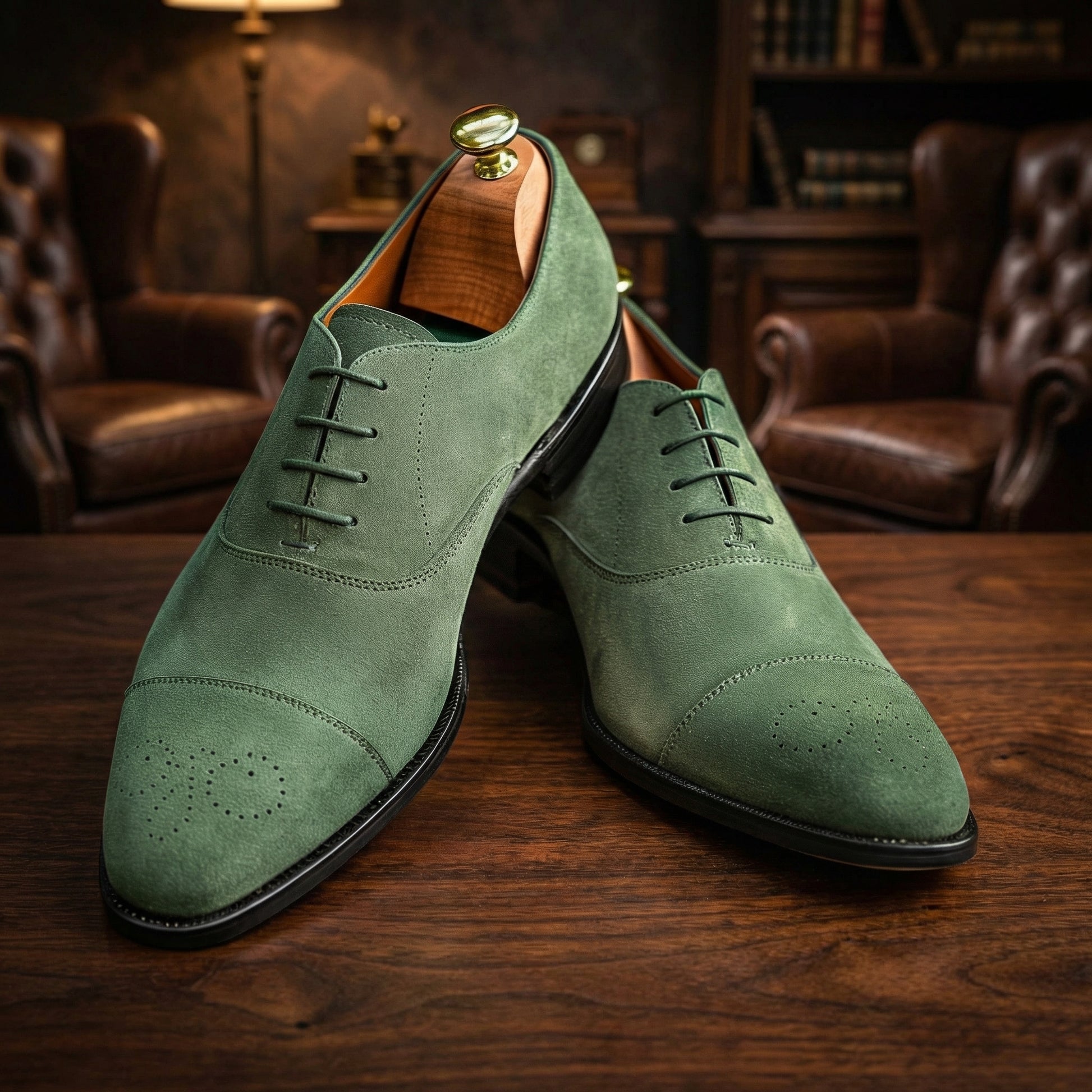 Tan Suede Costantino Oxfords