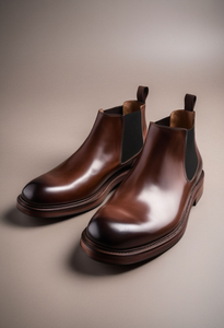 Brown Leather Grayson Chelsea Boot