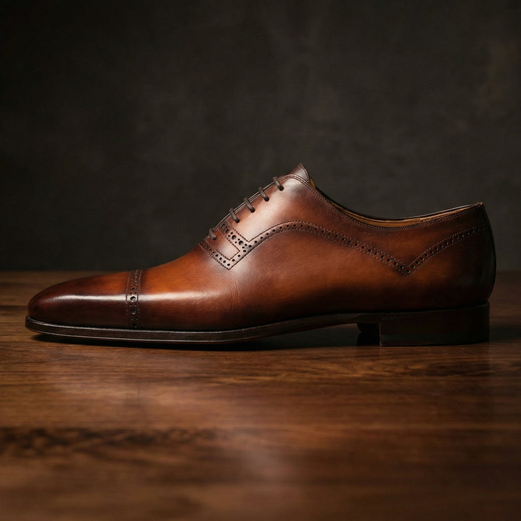 Brown Leather Crofton Brogue Oxfords