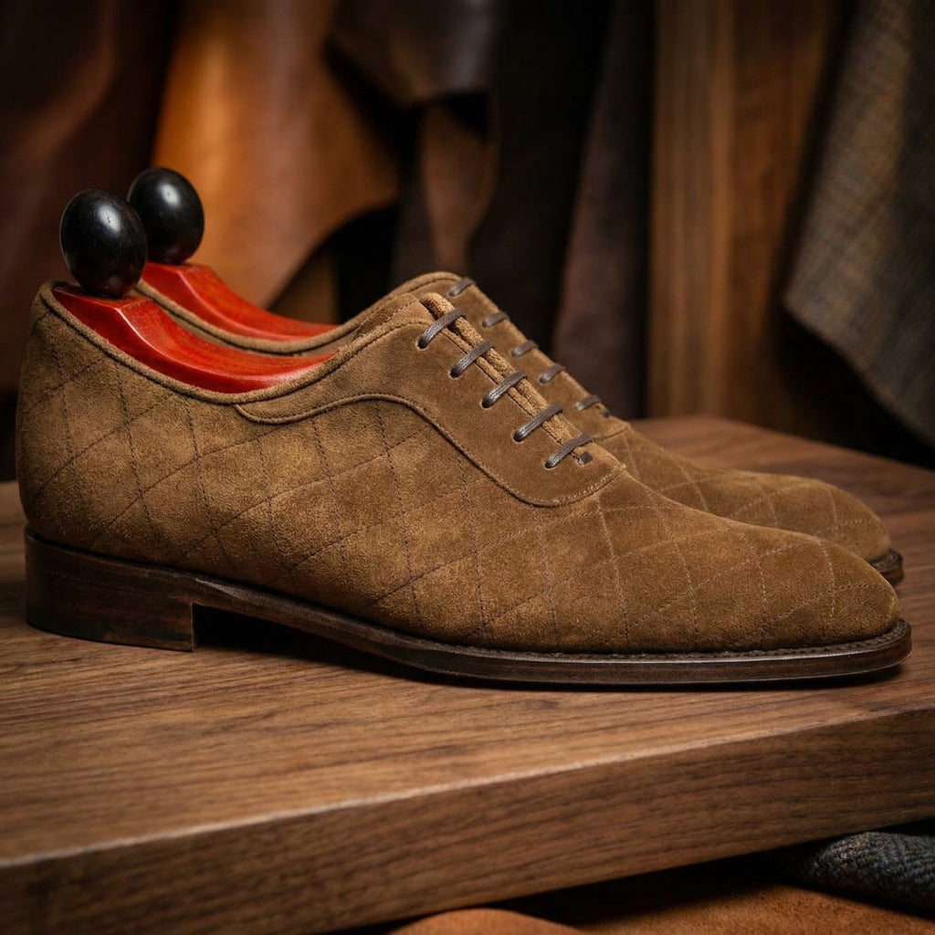 Height Increasing Black Leather Copnor Oxfords