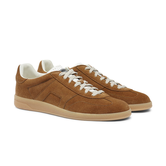 Tan Suede Leather Isola With Rubber Sole Sneakers