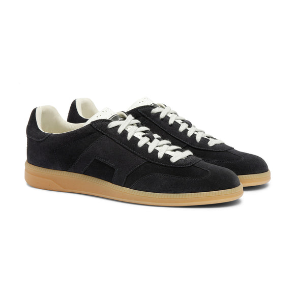 Black Suede Leather Istinto With Rubber Sole Sneakers