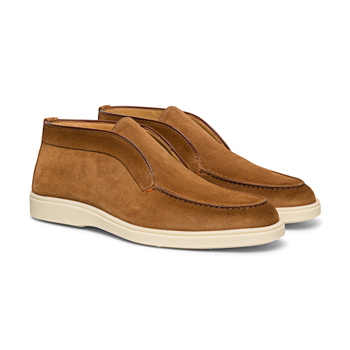 Tan Suede Ariadne City Half Boots 