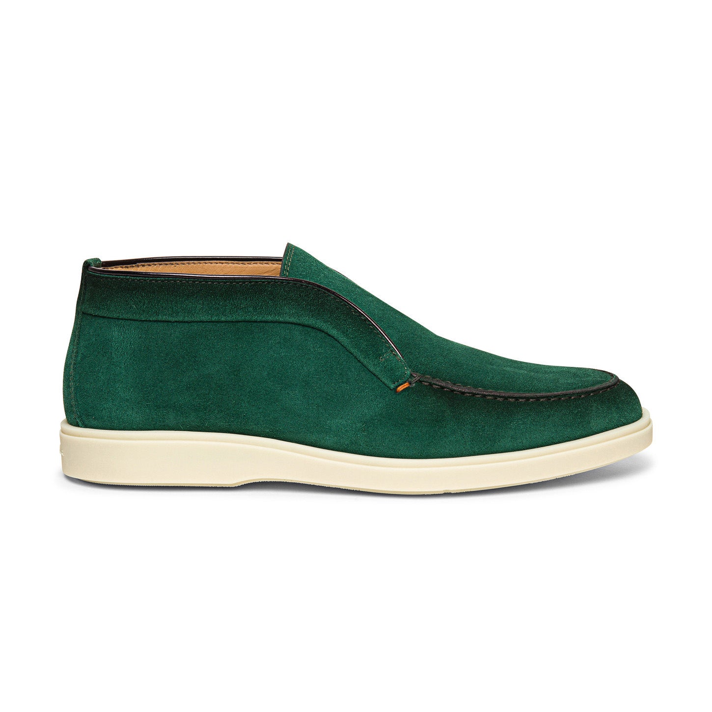 Green Suede Ariadne City Half Boots 