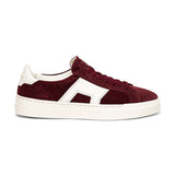 Burgundy Suede Amelie Lace Up Sneakers