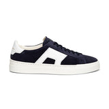Navy Blue Suede Amelie Lace Up Sneakers
