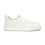 White Leather Elowen Slip On Sneakers