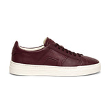 Burgundy Brown Leather Amelie Lace Up Sneakers