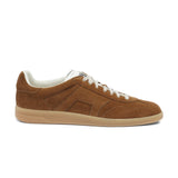 Tan Suede Leather Isola With Rubber Sole Sneakers