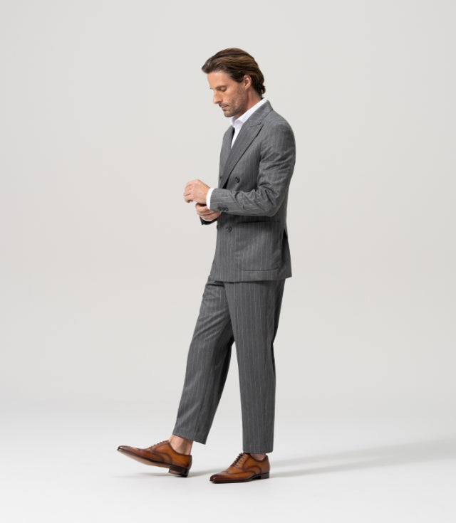 Tan Leather Simeon Lace Up Bogue Wingtip Oxfords