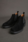 Black Suede Leather Grayson Chelsea Boot