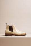 Cream Leather Grayson Chelsea Boot