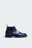 Blue Leather Grayson Chelsea Boot