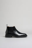 Black Croc Print Leather Grayson Chelsea Boot