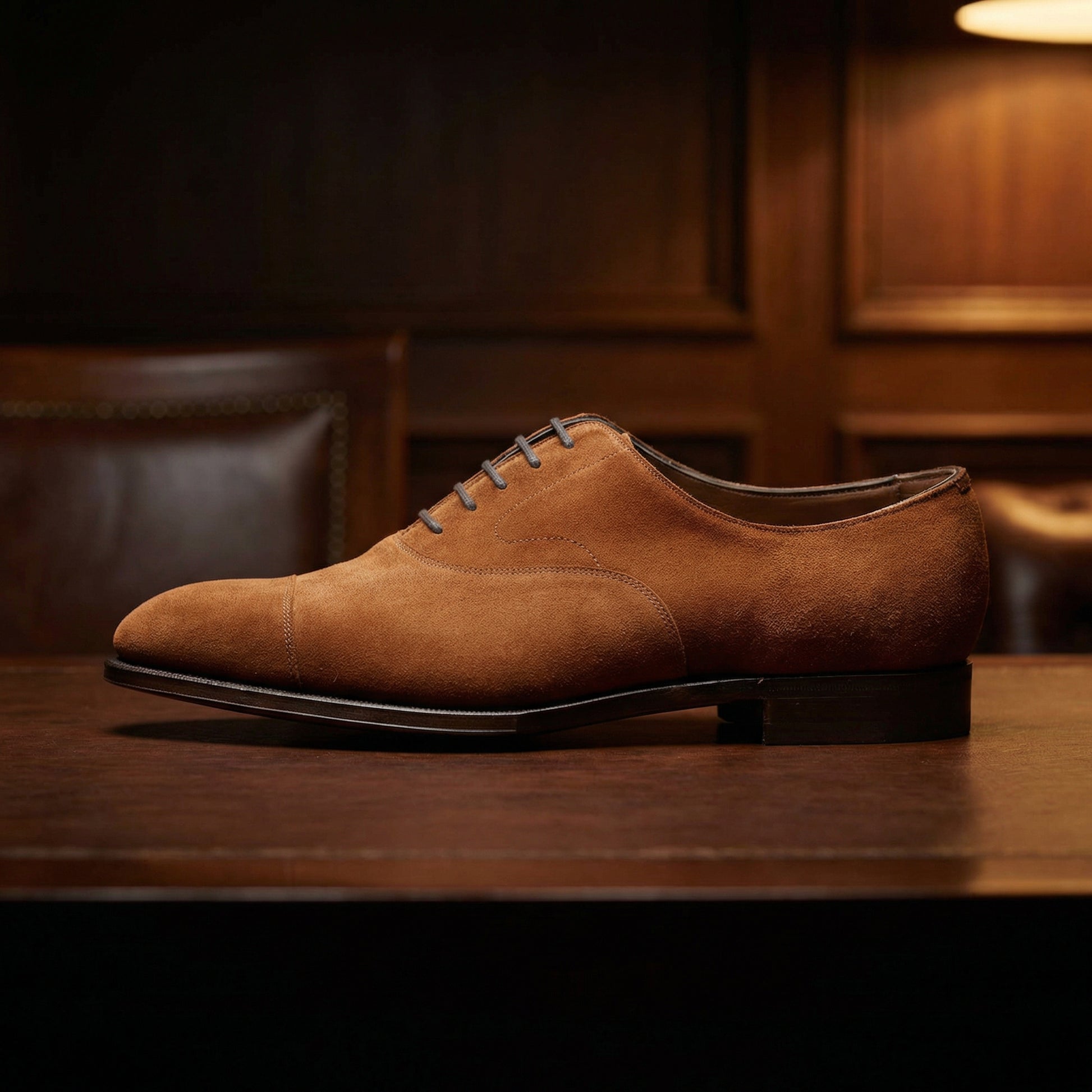 Height Increasing Tan Suede Ruxley Oxfords