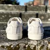 White Suede Leather Athos Sneakers