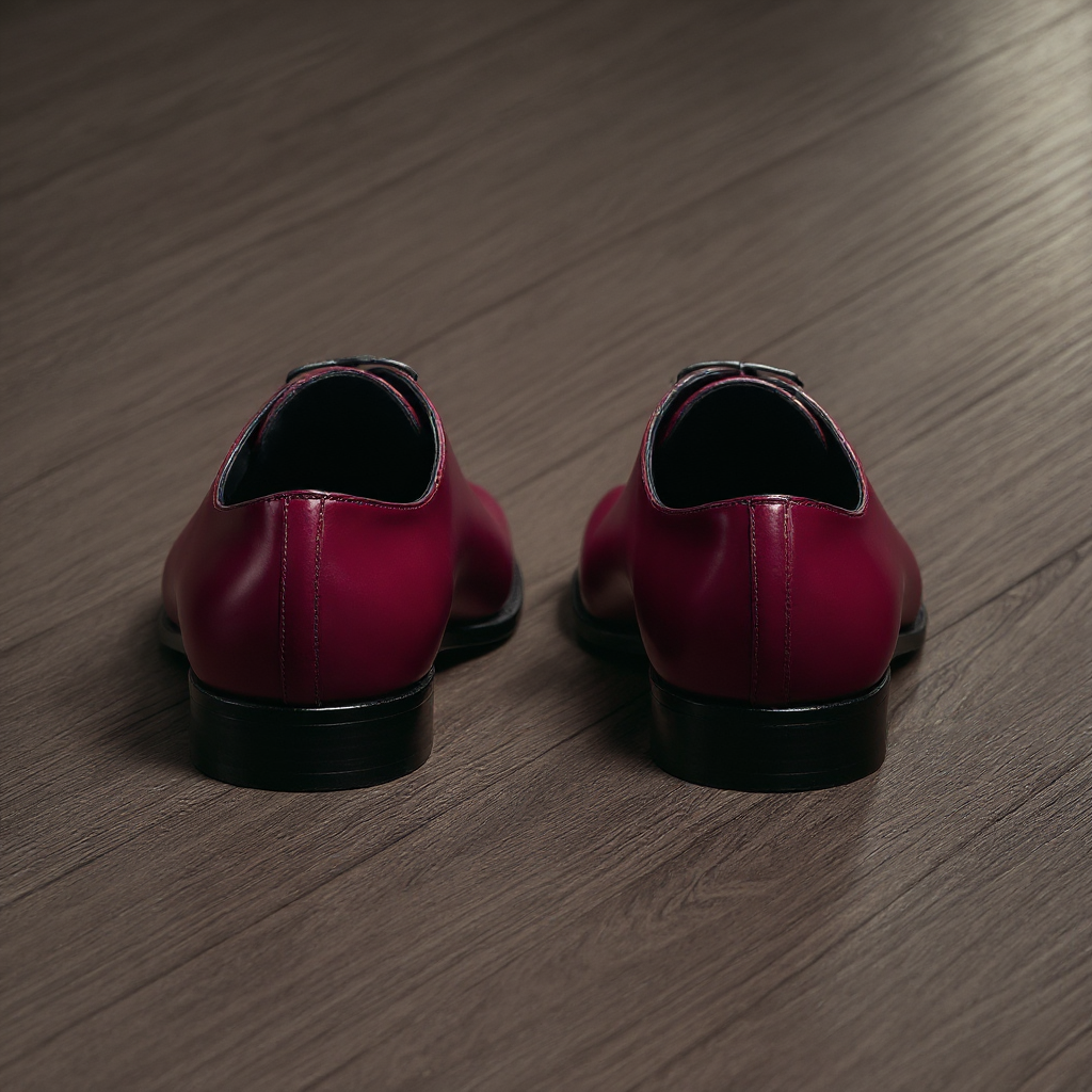 Burgundy Leather Nandes Oxford Shoes