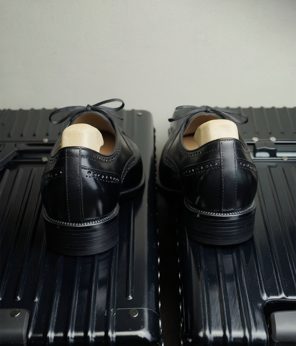 Black Leather wingtip Oxfords - Formal Shoes