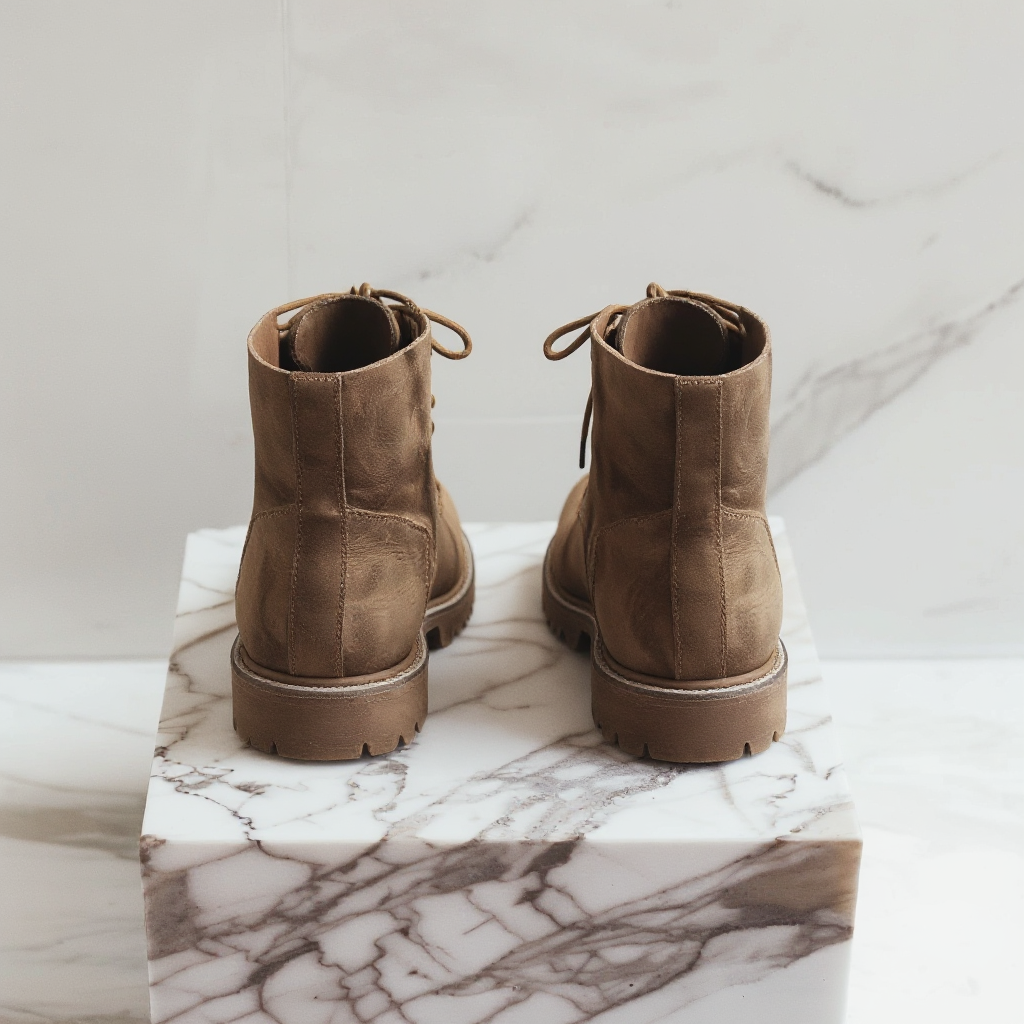 Brown Nubuck Leather Arturo Combat Boot