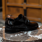 Black Leather Charm Craze Tassel Loafer - Summer 2024 Collection: The Royale Collection