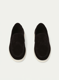 Black Suede Goku Yatch Loafers with White Soles - Summer 2024 Collection -ITALIAN AW26