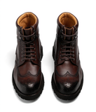 Brown Leather Troyes Chunky Derby Boots - AW24 - Hiking and Trekking Boots