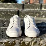 White Suede Leather Athos Sneakers