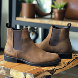Brown Nubuck Leather Bartolo Chelsea Boot
