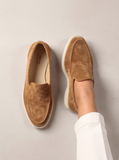 Tan Suede Georgia Yatch Loafers - ITALIAN AW26
