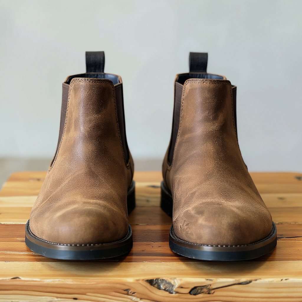Brown Nubuck Leather Bartolo Chelsea Boot