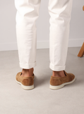 Height Increasing Tan Suede Georgia Yatch Loafers - ITALIAN AW26