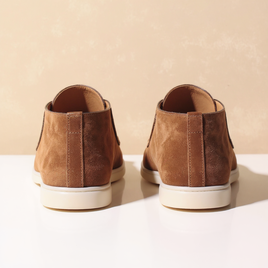 Tan Suede Leather Ronald City Half Boots - ITALIAN AW26