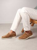 Tan Suede Georgia Yatch Loafers - ITALIAN AW26