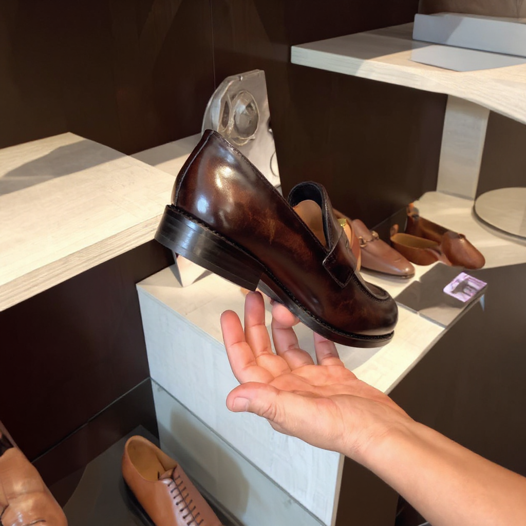 Brown Leather Altair Penny Slip On Loafers - AW24